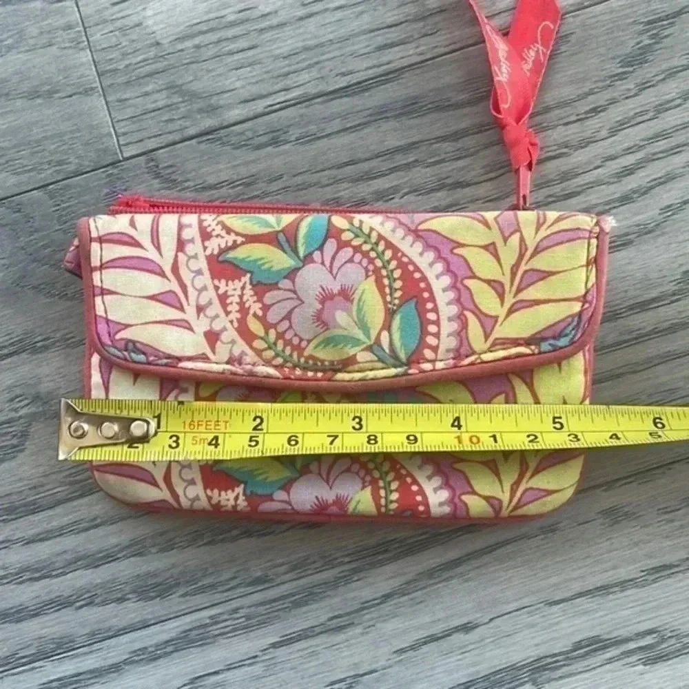 Vera Bradley ID case wallet Paisley In Paradise EUC